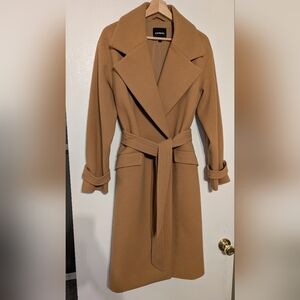 Express Tan Camel Trench Coat XS